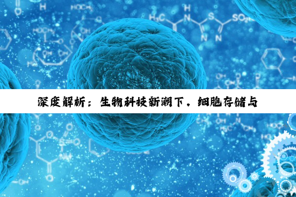 【今日要闻】深度解析：生物科技新潮下，细胞存储与治疗企业的崛起与发展