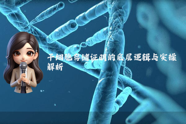干细胞存储证明的底层逻辑与实操解析